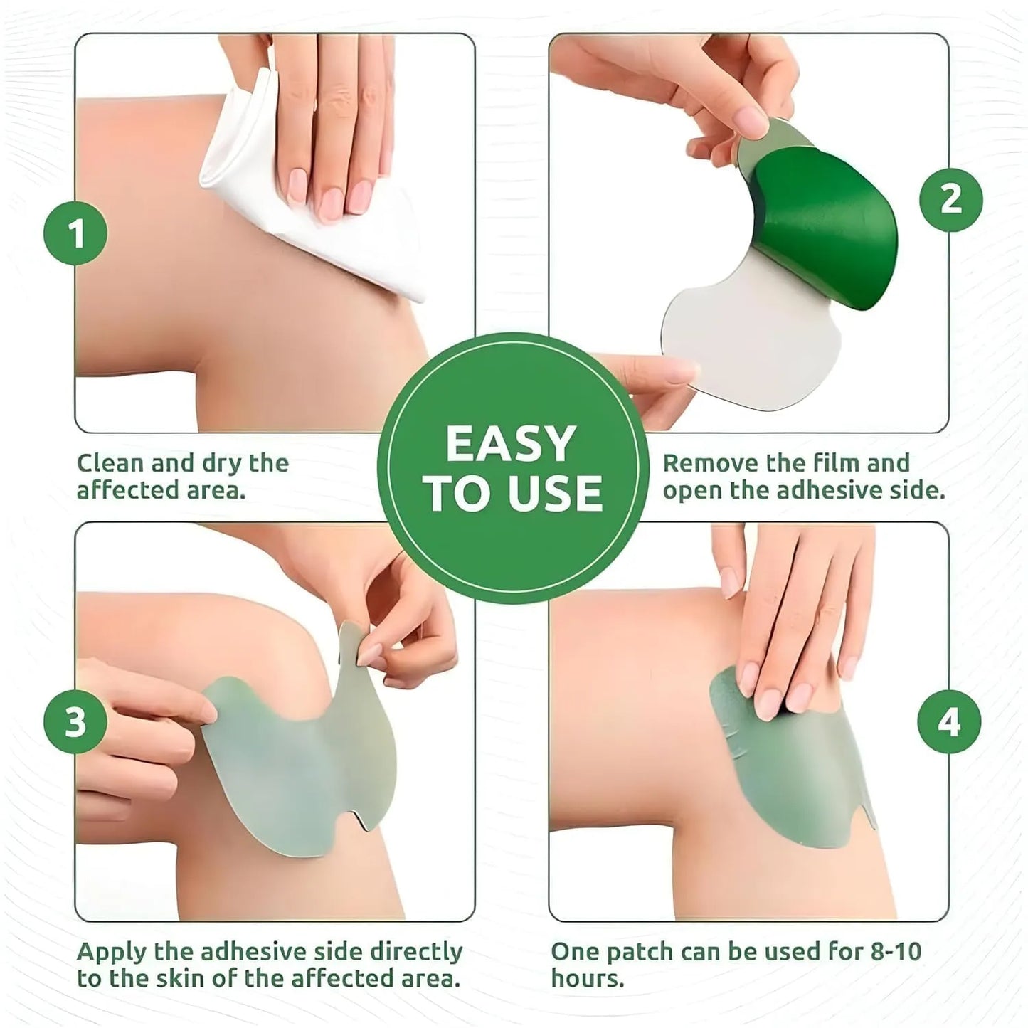 Warming Herbal Plaster Patches | Knee Patches | Heat Patches for Women & Men