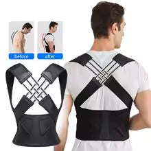 Back Brace Posture Corrector for Women & Men, Adjustable Back Lumbar Support Belt Shoulder Posture Support for Improve Scoliosis