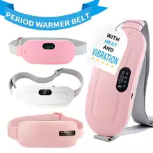 Electric Heating Pad Menstrual Cramp Massager Belt Women Period Care Hot Compress Device Vibration Abdominal Ulter Warmer Belt