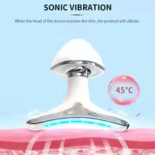 Neck Facial Lifting Device EMS Microcurrent LED Photon Therapy Vibration Face Massager Anti Wrinkles Tightening Skin Care Tools