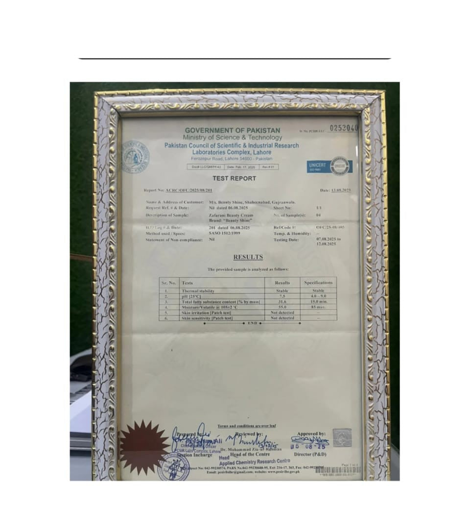 Zafrani Beauty Cream